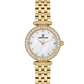 Daniel Klein Women’s Crystal-Set Gold-Tone Bracelet Watch