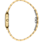 Daniel Klein Women’s Crystal-Set Gold-Tone Bracelet Watch