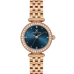 Daniel Klein Women’s Crystal-Set Rose Gold-Tone Bracelet Watch