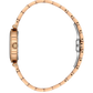 Daniel Klein Women’s Crystal-Set Rose Gold-Tone Bracelet Watch
