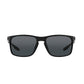 Daniel Klein Men's Matte Black Square Polarized Sunglasses – Smoke Grey Lenses