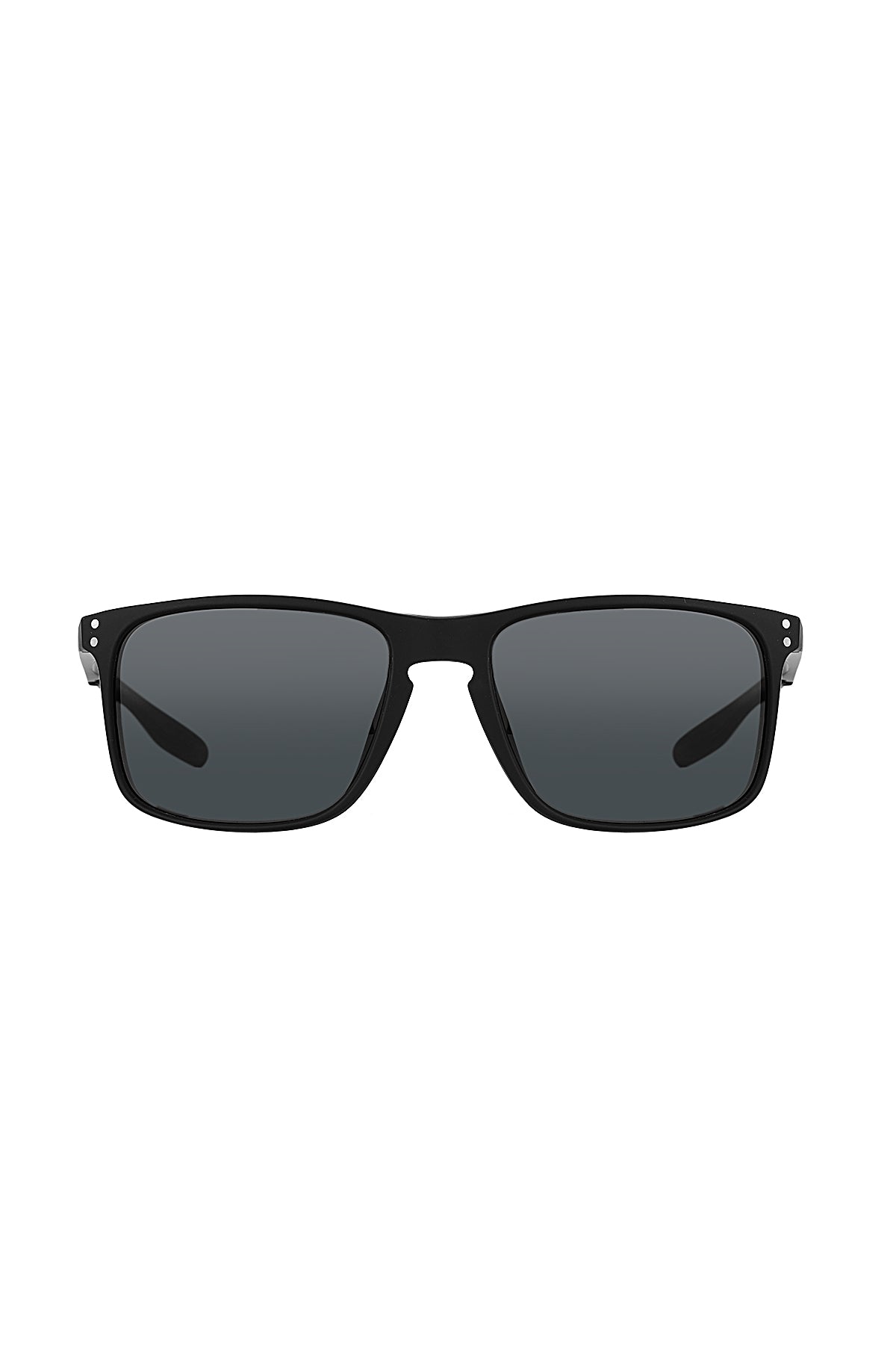 Daniel Klein Men's Matte Black Square Polarized Sunglasses – Smoke Grey Lenses