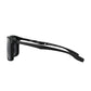 Daniel Klein Men's Matte Black Square Polarized Sunglasses – Smoke Grey Lenses