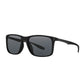 Daniel Klein Men's Matte Black Square Polarized Sunglasses – Smoke Grey Lenses