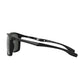 Daniel Klein Men's Matte Black Square Sunglasses – Green Lenses