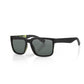 Daniel Klein Black Square Sunglasses - Smoke Grey Lenses
