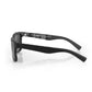 Daniel Klein Black Square Sunglasses - Smoke Grey Lenses - Black Accent