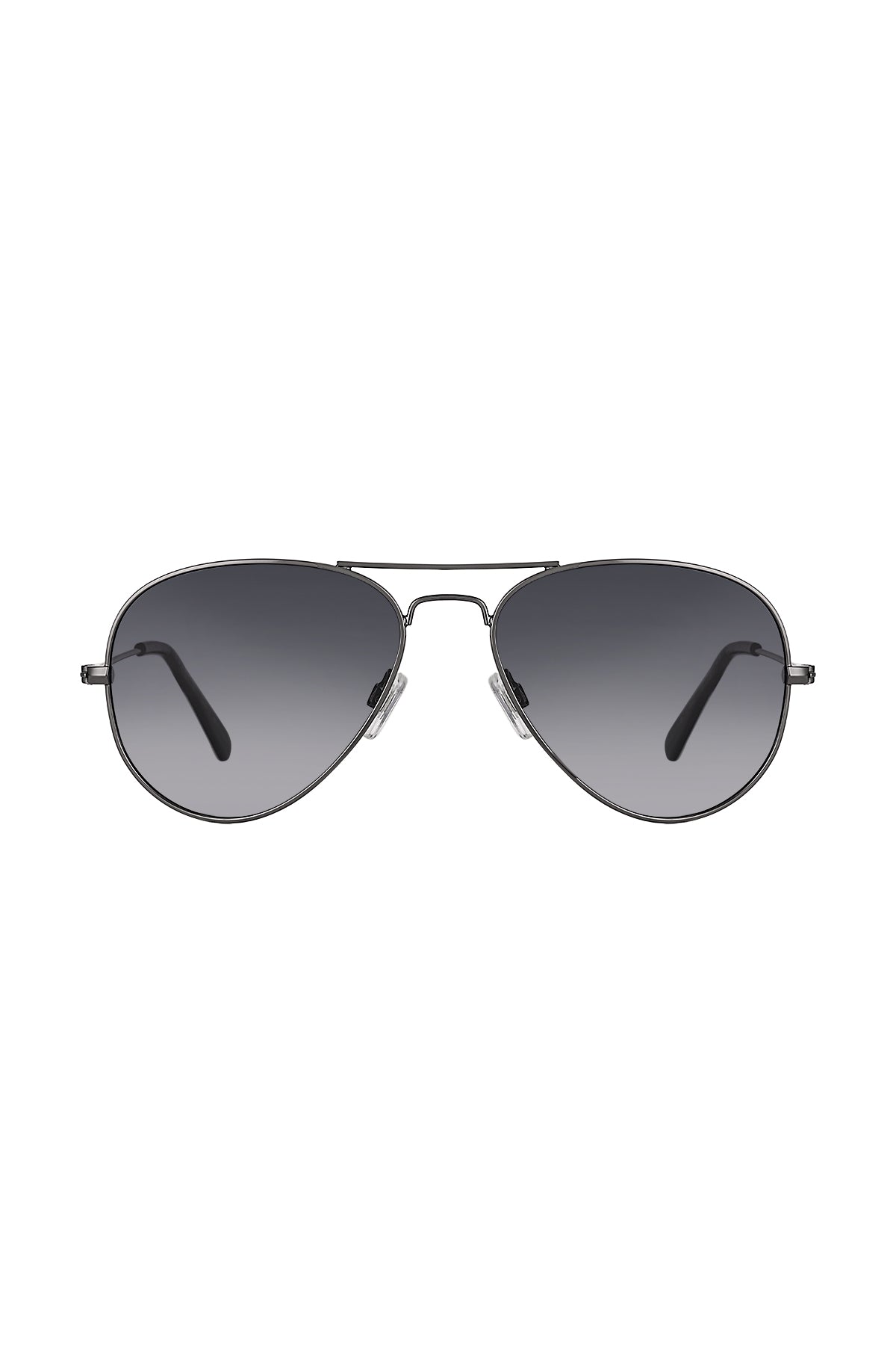 Daniel Klein Gunmetal Aviator Sunglasses