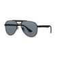 Daniel Klein Matte Black Aviator Sunglasses