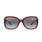 Daniel Klein Burgundy Oversized Square Sunglasses