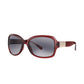 Daniel Klein Burgundy Oversized Square Sunglasses