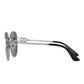 Daniel Klein Silver Round Geometric Sunglasses