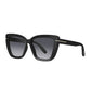 Daniel Klein Black Oversized Cat-Eye Sunglasses