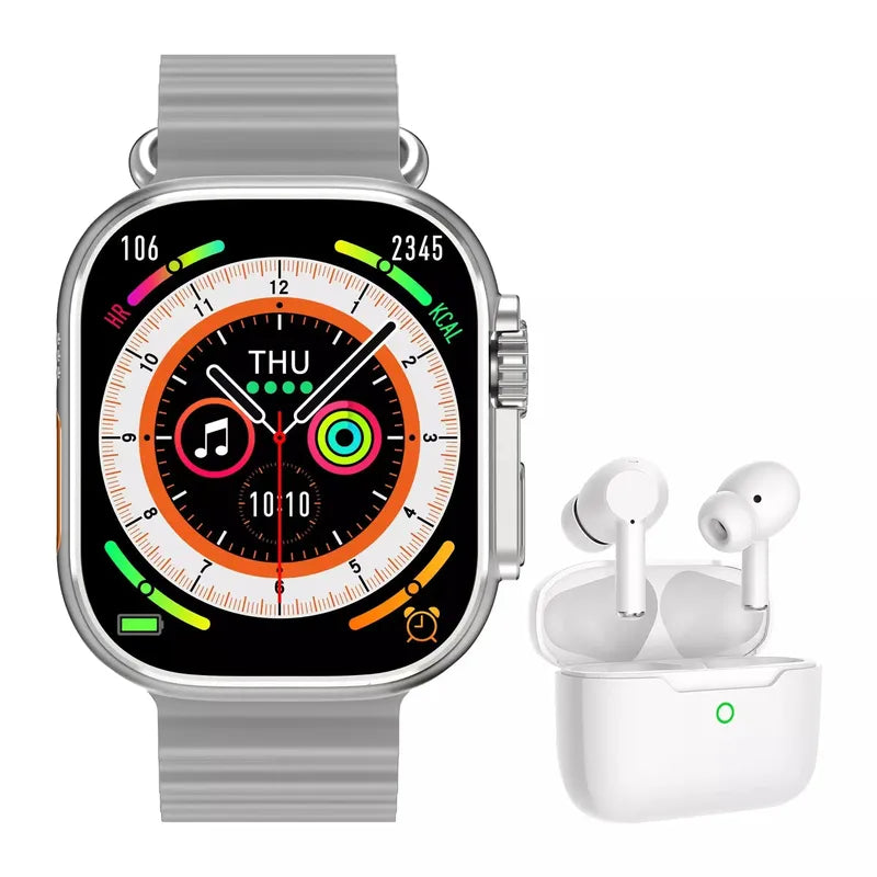 Daniel Klein A8 Ultra Smart Watch with EarPods