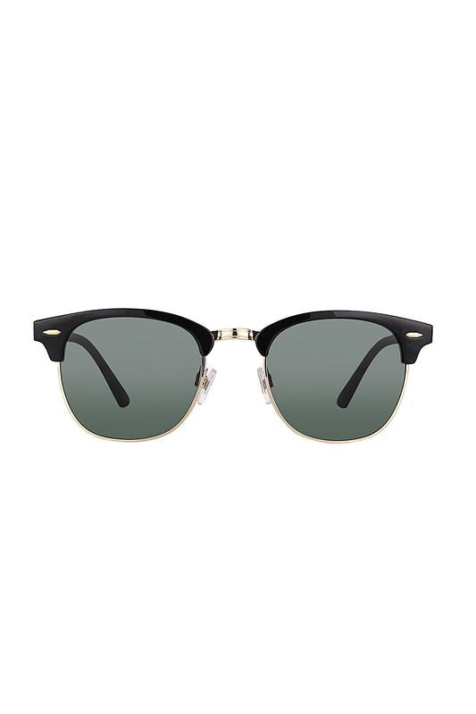 Daniel Klein Black & Gold Clubmaster Sunglasses