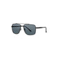 Daniel Klein Black Metal Square Aviator Sunglasses