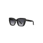 Daniel Klein Black Oversized Cat-Eye Sunglasses
