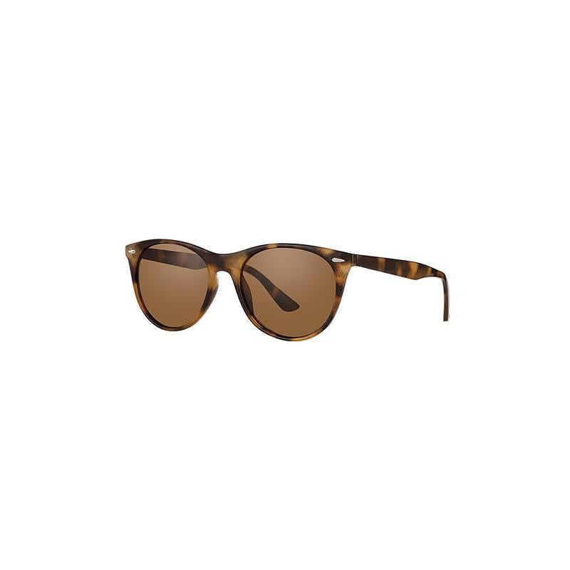 Daniel Klein Brown Havana Round Sunglasses