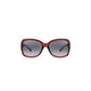 Daniel Klein Burgundy Oversized Square Sunglasses