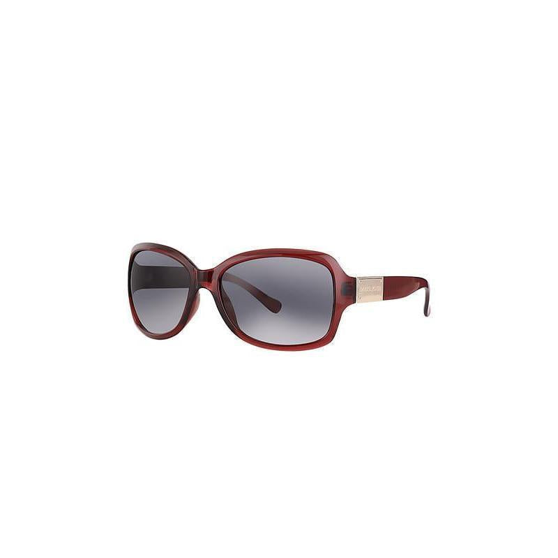 Daniel Klein Burgundy Oversized Square Sunglasses