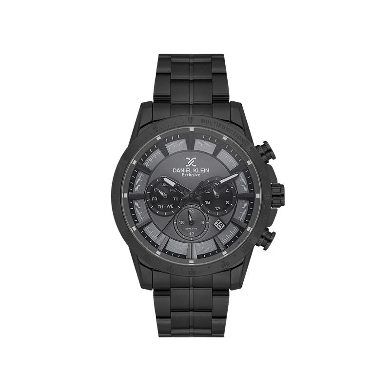 Daniel Klein Exclusive Men’s Multifunction Black Stainless-Steel Watch