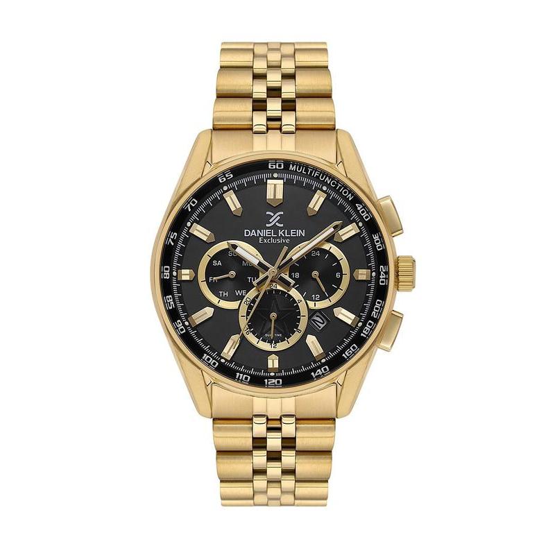 Daniel Klein Exclusive Men’s Multifunction Gold Stainless Steel Watch