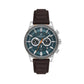 Daniel Klein Exclusive Men’s Multifunction Leather Strap Watch