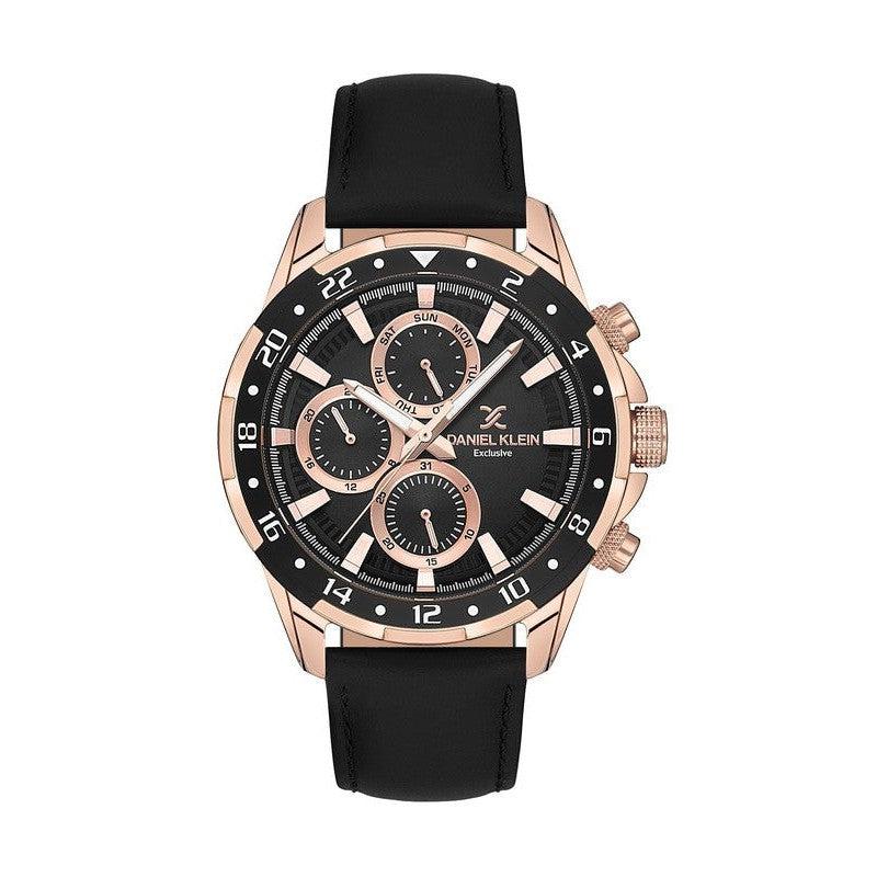 Daniel Klein Exclusive Multifunction Black Dial Watch