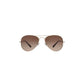 Daniel Klein Gold Aviator Sunglasses with Brown Gradient Lenses