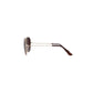 Daniel Klein Gold Aviator Sunglasses with Brown Gradient Lenses