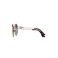 Daniel Klein Gold Round Geometric Sunglasses with Brown Gradient Lenses