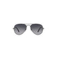 Daniel Klein Gunmetal Aviator Sunglasses