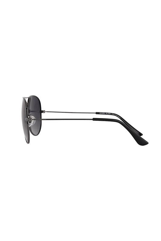 Daniel Klein Gunmetal Aviator Sunglasses