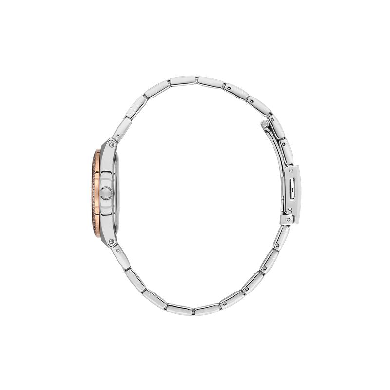 Daniel Klein Ladies 3 Hands Two-Tone Rose Gold Watch