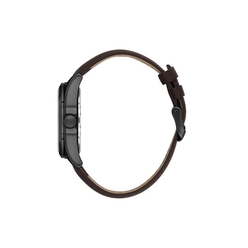 Daniel Klein Men’s Black Case Watch with Grey Textured Dial
