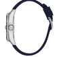 Daniel Klein Men’s Diver-Inspired Blue Dial Watch with Blue Silicone Strap