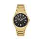 Daniel Klein Men’s Gold-Tone Stainless Steel Watch with Black Dial