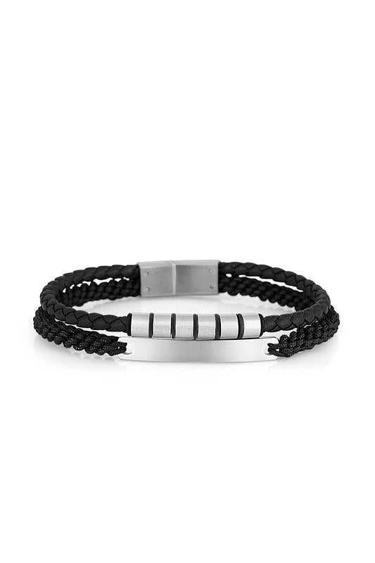 Daniel Klein Men's Leather Bracelet