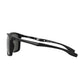Daniel Klein Men's Matte Black Square Sunglasses – Green Lenses