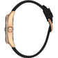 Daniel Klein Men’s Rose Gold-Tone Diver-Inspired Watch with Black Dial