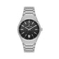 Daniel Klein Men’s Silver Stainless Steel Watch with Black Dial
