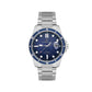Daniel Klein Men’s Stainless Steel Sports Watch with Blue Textured Dial