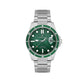 Daniel Klein Men’s Stainless Steel Sports Watch with Green Textured Dial
