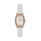 Daniel Klein Premium Gold Tone White Leather Watch
