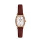 Daniel Klein Premium Rose Gold Tone Brown Leather Watch