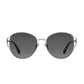 Daniel Klein Silver Round Geometric Sunglasses