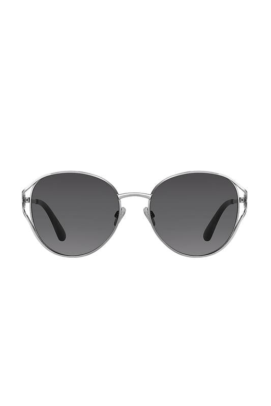 Daniel Klein Silver Round Geometric Sunglasses