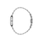 Daniel Klein Women’s Crystal-Embellished Silver-Tone Bracelet Watch