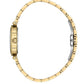 Daniel Klein Women’s Crystal-Set Gold-Tone Bracelet Watch
