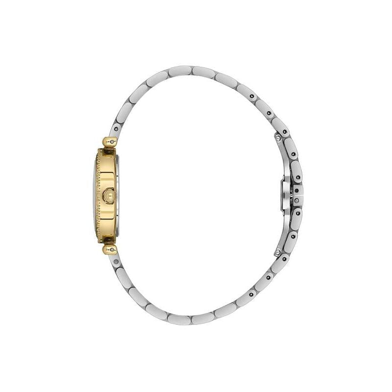 Daniel Klein Women’s Crystal-Set Green Dial Two-Tone Bracelet Watch